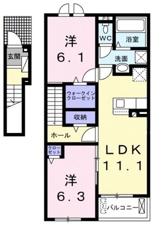 ドマーニ　大利根の物件間取画像